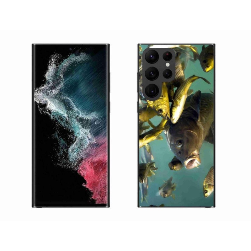 Gél tok mmCase a Samsung Galaxy S22 Ultra 5G készülékhez - halak iskolája