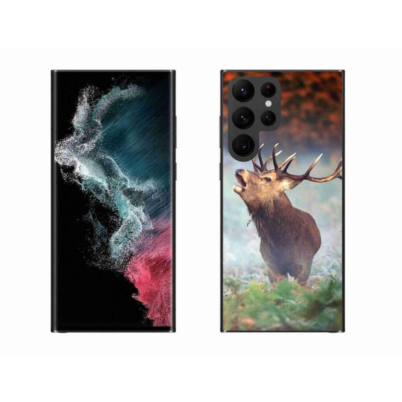 Gél tok mmCase a Samsung Galaxy S22 Ultra 5G készülékhez - szarvas 2