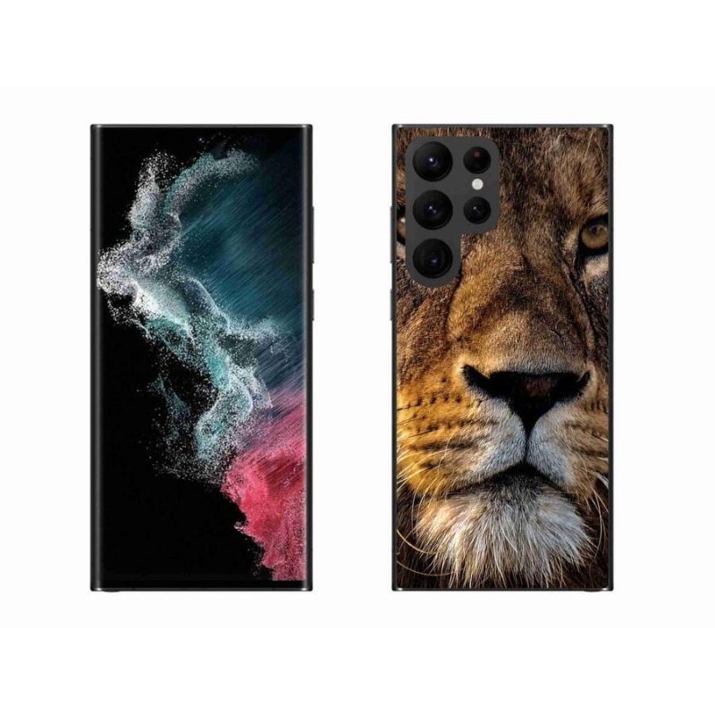 Gél tok mmCase a Samsung Galaxy S22 Ultra 5G készülékhez - oroszlán