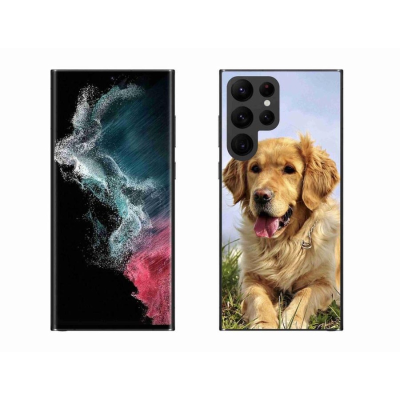 Gél tok mmCase Samsung Galaxy S22 Ultra 5G - arany retriever