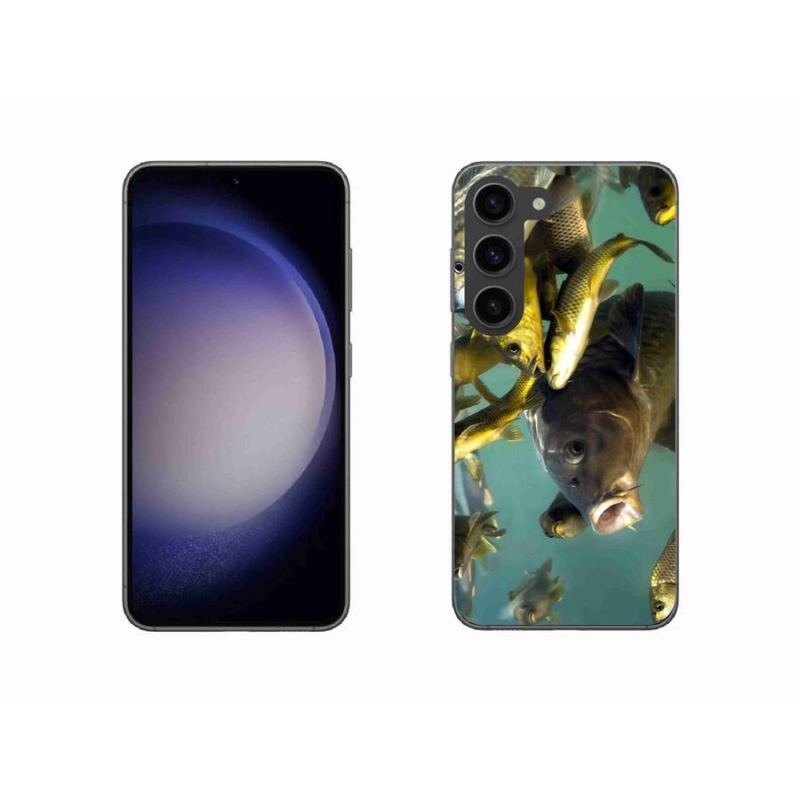 Gél tok mmCase a mobil Samsung Galaxy S23 5G - halak iskolája számára