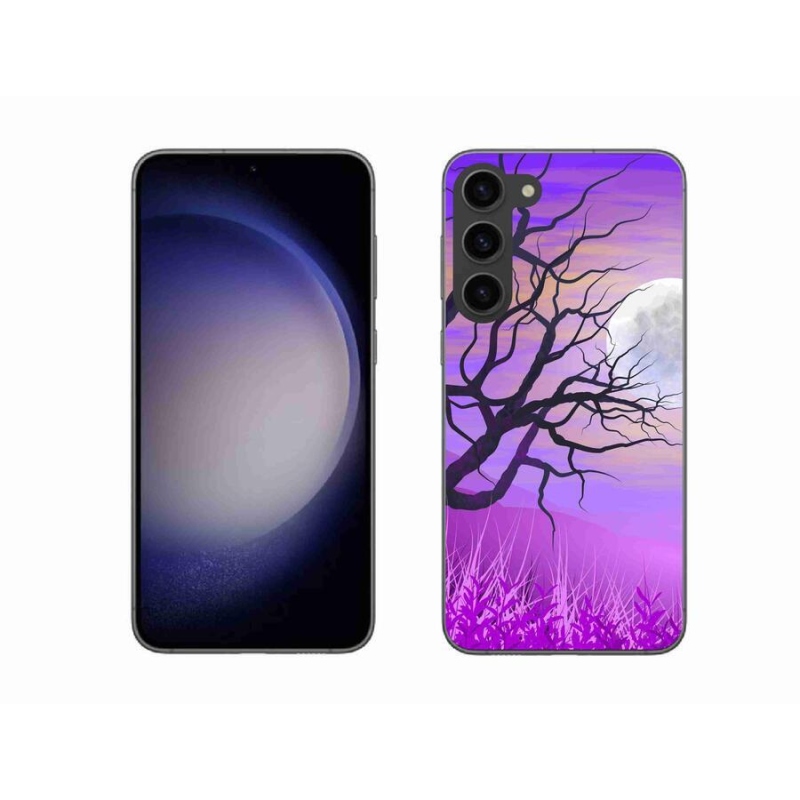 Gél tok mmCase Samsung Galaxy S23+ 5G - rajzfilmes kidőlt fa mmCase Samsung Galaxy S23+ 5G számára
