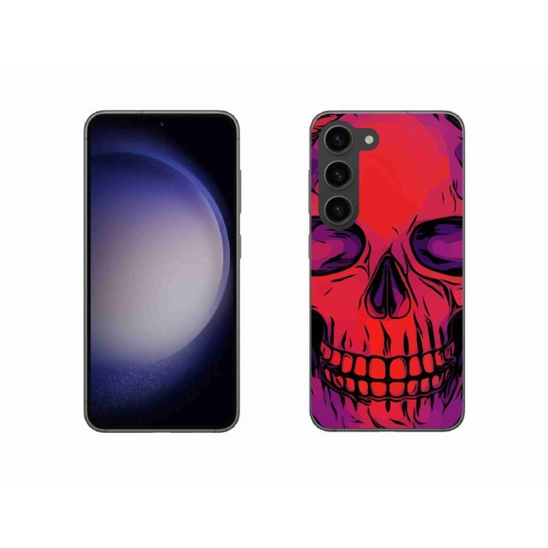Gél tok mmCase a Samsung Galaxy S23 5G készülékhez - koponya