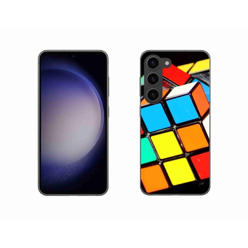 Gél tok mmCase Samsung Galaxy S23 5G - Rubik-kocka Samsung Galaxy S23 5G-hez
