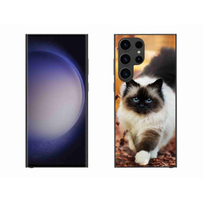 Gél tok mmCase a Samsung Galaxy S23 Ultra 5G készülékhez - macska