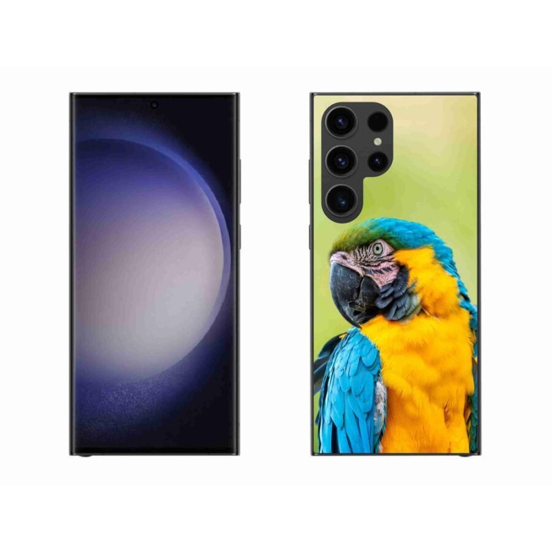 Gél tok mmCase a Samsung Galaxy S23 Ultra 5G készülékhez - papagáj ara 2
