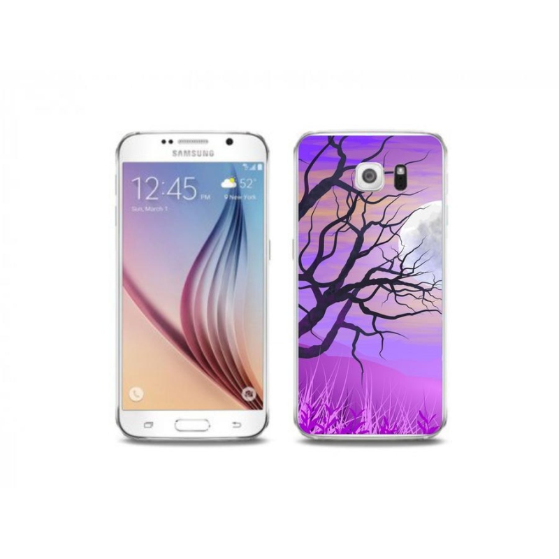 Gél tok mmCase Samsung Galaxy S6 Edge készülékhez - rajzfilmes kidőlt fa