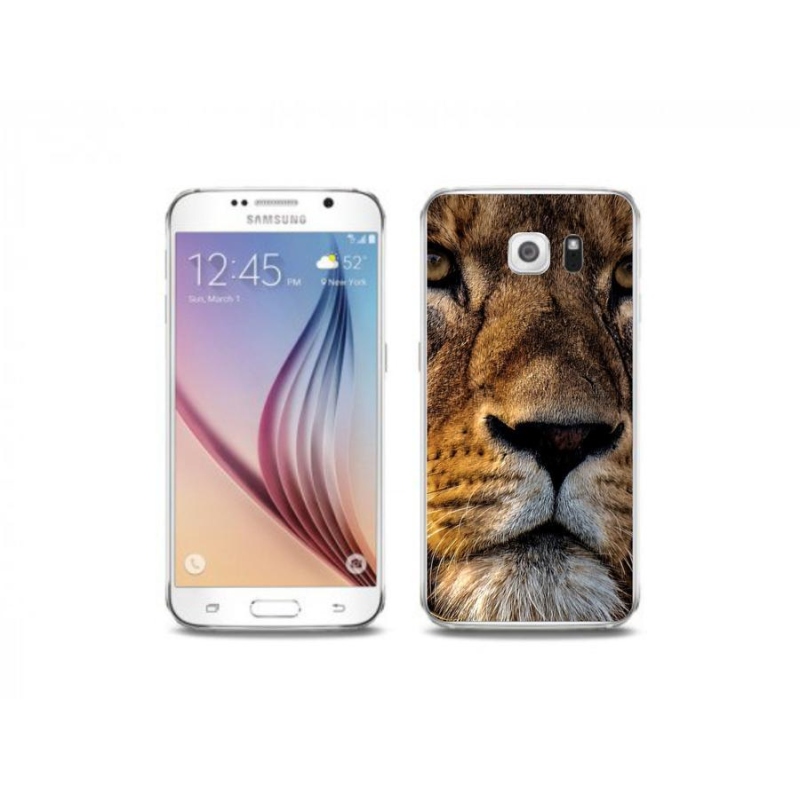 Gél tok mmCase Samsung Galaxy S6 Edge készülékhez - oroszlán