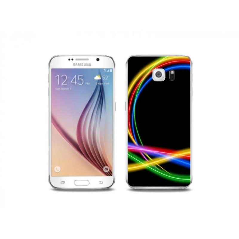Zselés tok mmCase Samsung Galaxy S6 készülékhez - neon körök