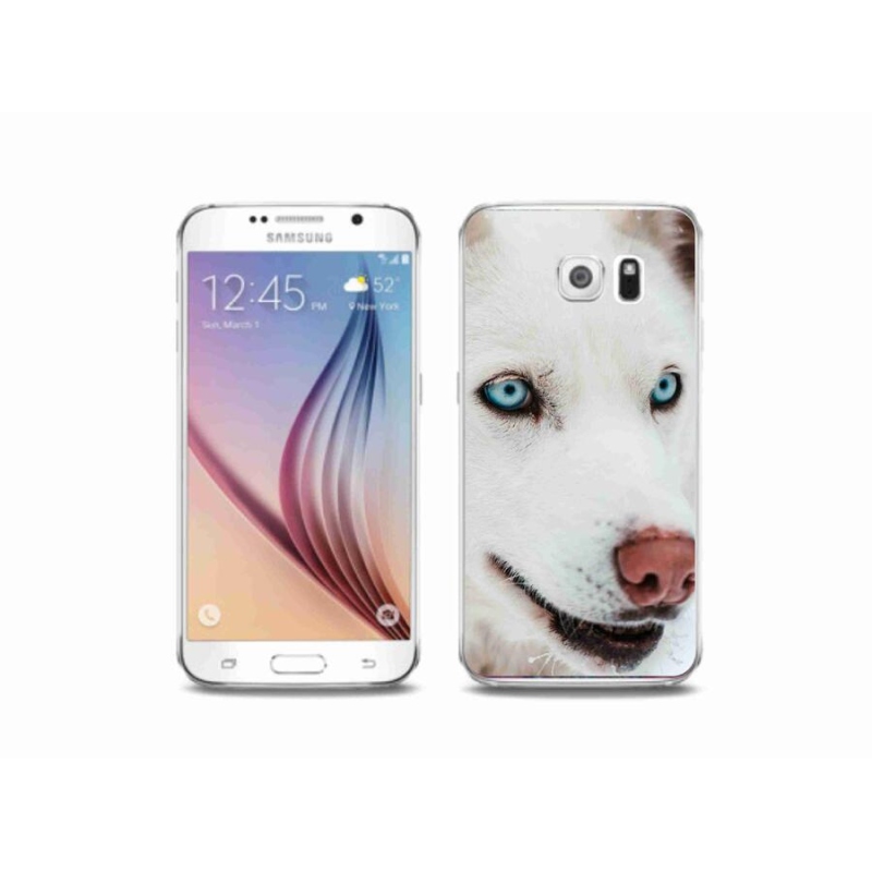 Gél tok mmCase Samsung Galaxy S6 készülékhez - kutyaszemmel nézet