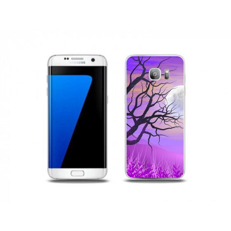 Gél tok mmCase Samsung Galaxy S7 Edge készülékhez - rajzfilmes kidőlt fa