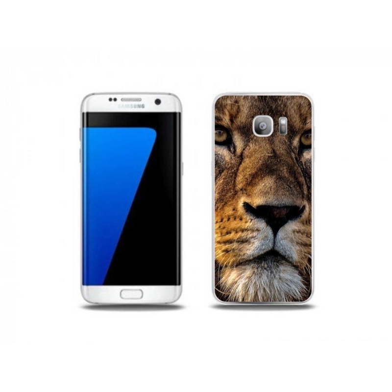 Gél tok mmCase Samsung Galaxy S7 Edge készülékhez - oroszlán