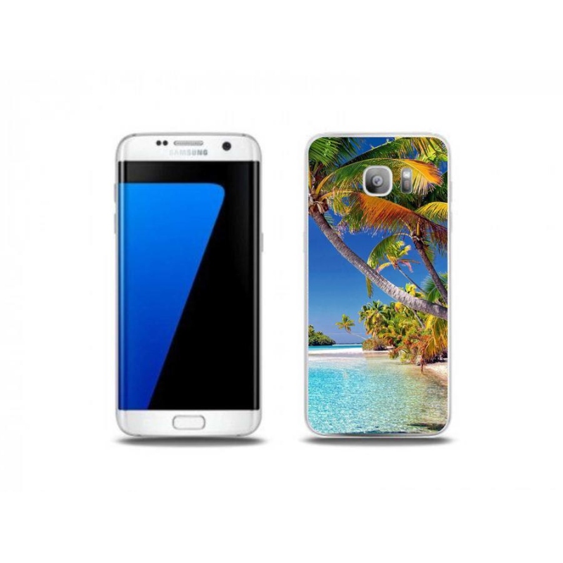 Gél tok mmCase Samsung Galaxy S7 Edge készülékhez - tengerparti tengerpart