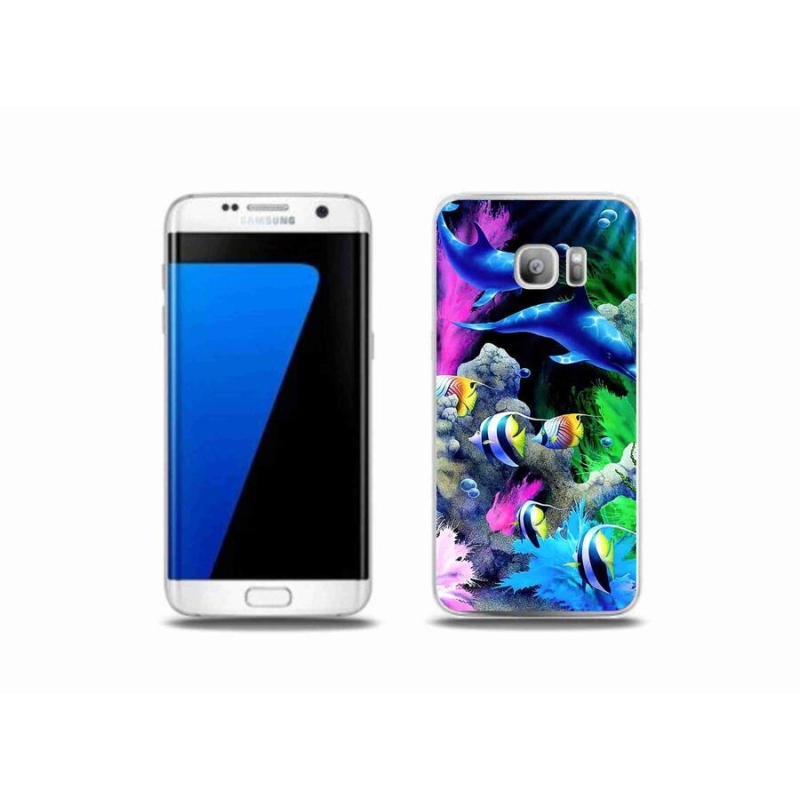 Gél tok mmCase Samsung Galaxy S7 Edge készülékhez - tengeri világ