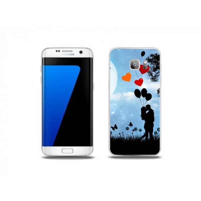 Gél tok mmCase Samsung Galaxy S7 Edge készülékhez - szerelmespár