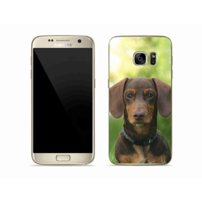 Gél tok mmCase Samsung Galaxy S7 készülékhez - barna tacskó