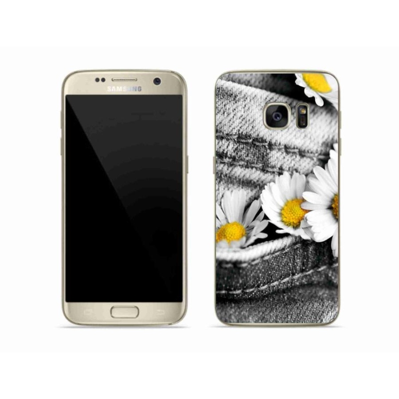 Gél tok mmCase mobiltelefonhoz Samsung Galaxy S7 - százszorszépek