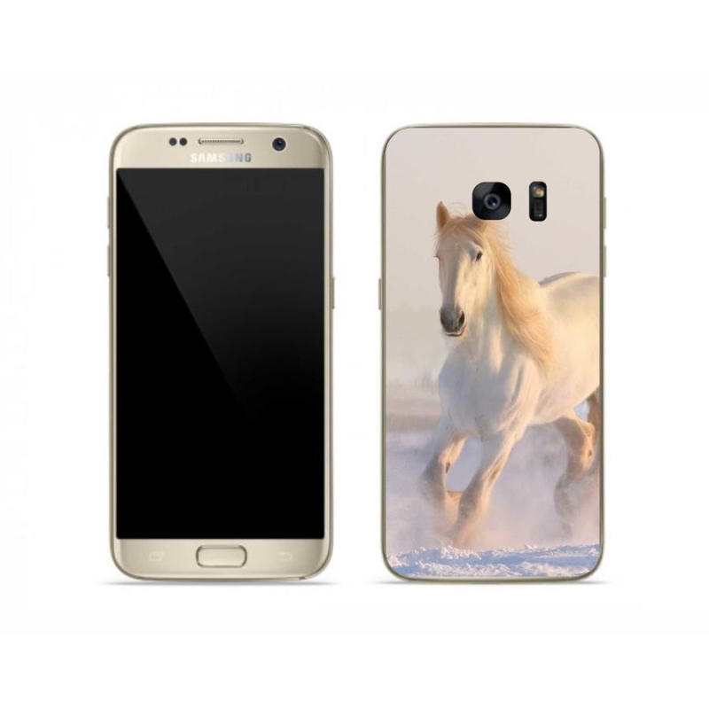 Gél tok mmCase Samsung Galaxy S7 készülékhez - ló a hóban