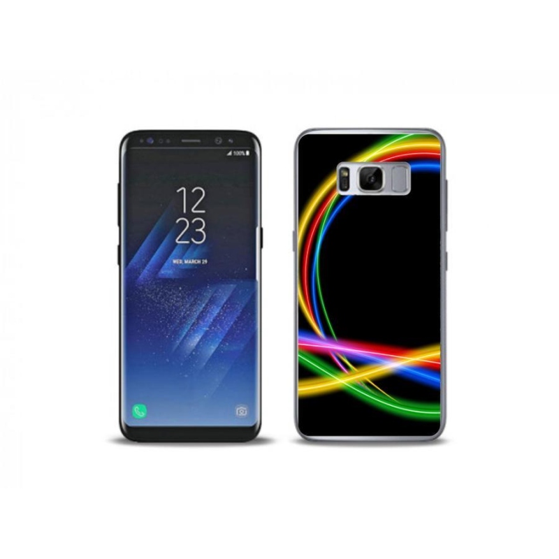 Gél tok mmCase Samsung Galaxy S8 Plus készülékhez - neon körök