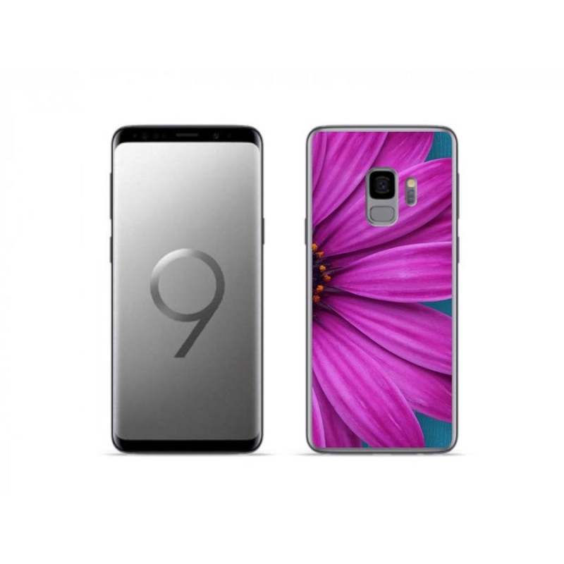 Zselés tok mmCase Samsung Galaxy S9 készülékhez - lila margaréta
