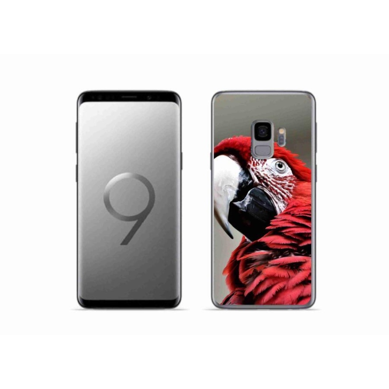 Gél tok mmCase Samsung Galaxy S9 készülékhez - papagáj ara piros