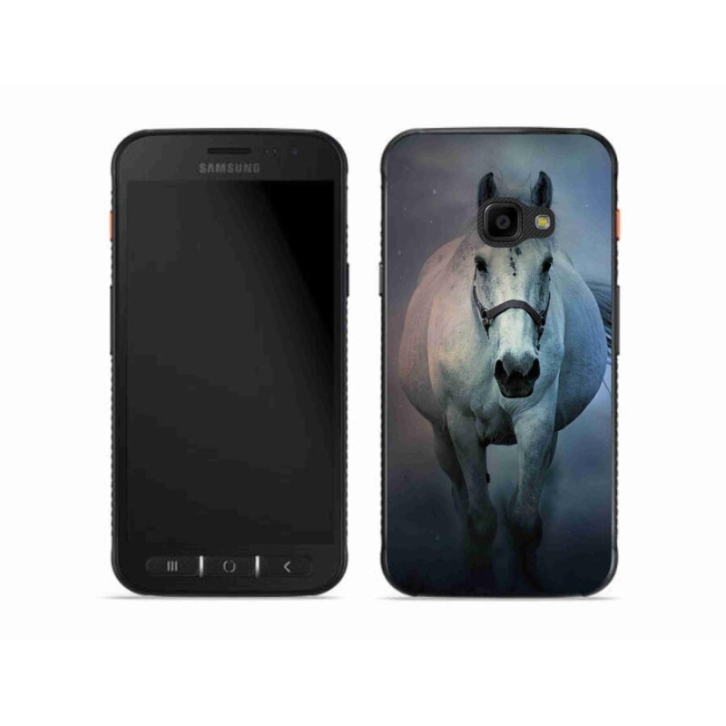 Gél tok mmCase a Samsung Galaxy Xcover 4S készülékhez - futó fehér ló