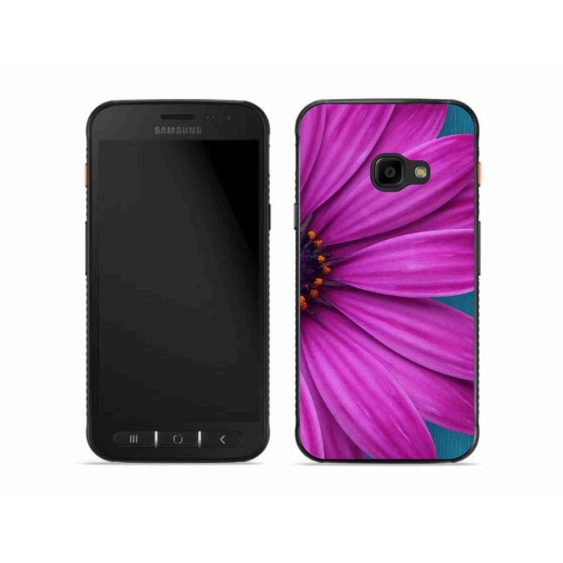 Gél tok mmCase Samsung Galaxy Xcover 4S készülékhez - lila margaréta