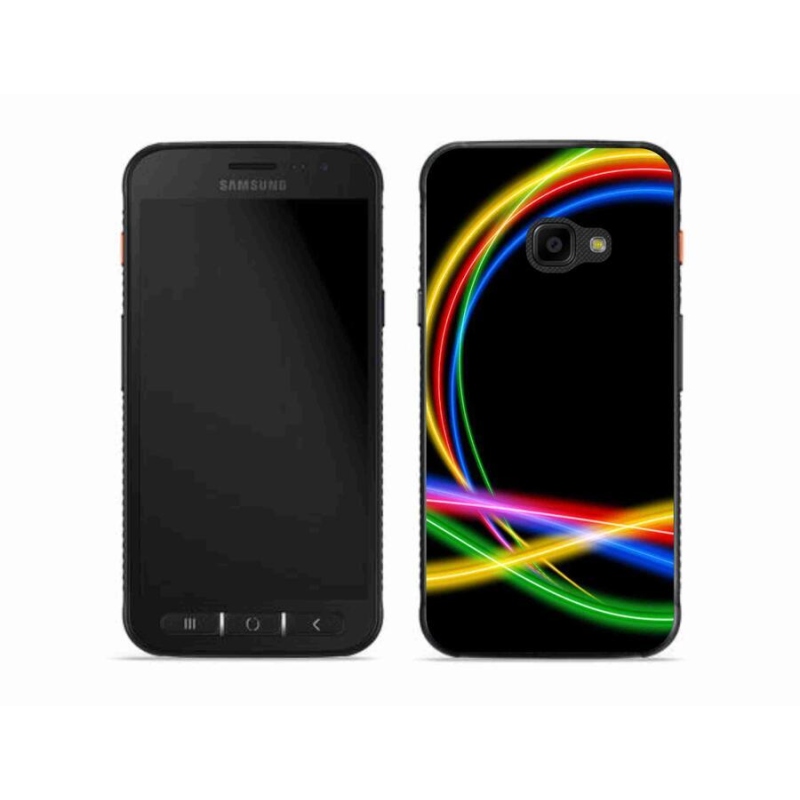 Gél tok mmCase a Samsung Galaxy Xcover 4S készülékhez - neon körök