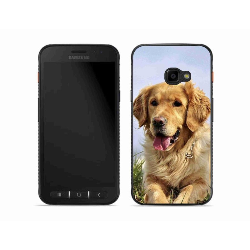 Gél tok mmCase a Samsung Galaxy Xcover 4S készülékhez - arany retriever