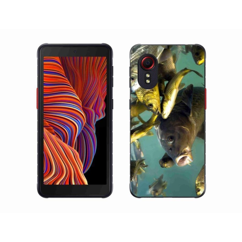 Gél tok mmCase mobiltelefonhoz Samsung Galaxy Xcover 5 - halak iskolája