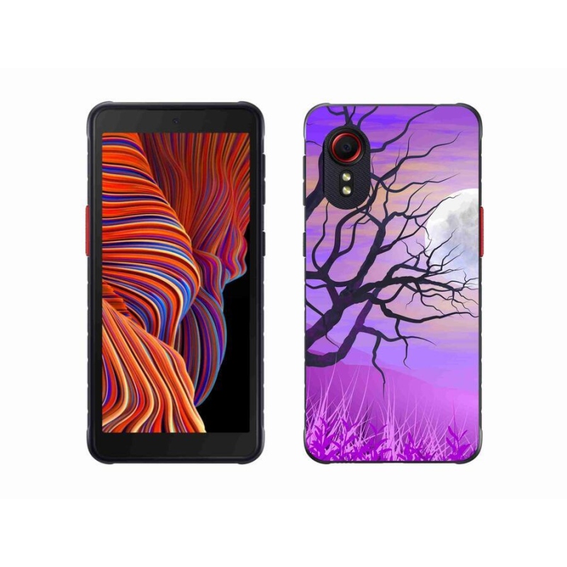 Gél tok mmCase mobiltelefonhoz Samsung Galaxy Xcover 5 - karikatúra kidőlt fa
