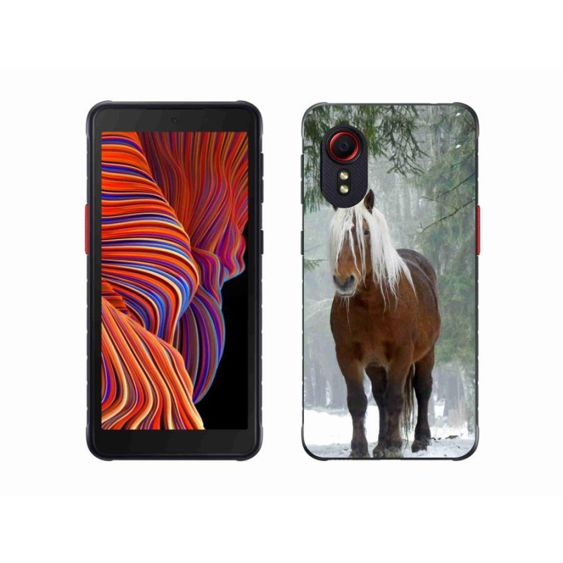 Gél tok mmCase mobiltelefonhoz Samsung Galaxy Xcover 5 - ló az erdőben