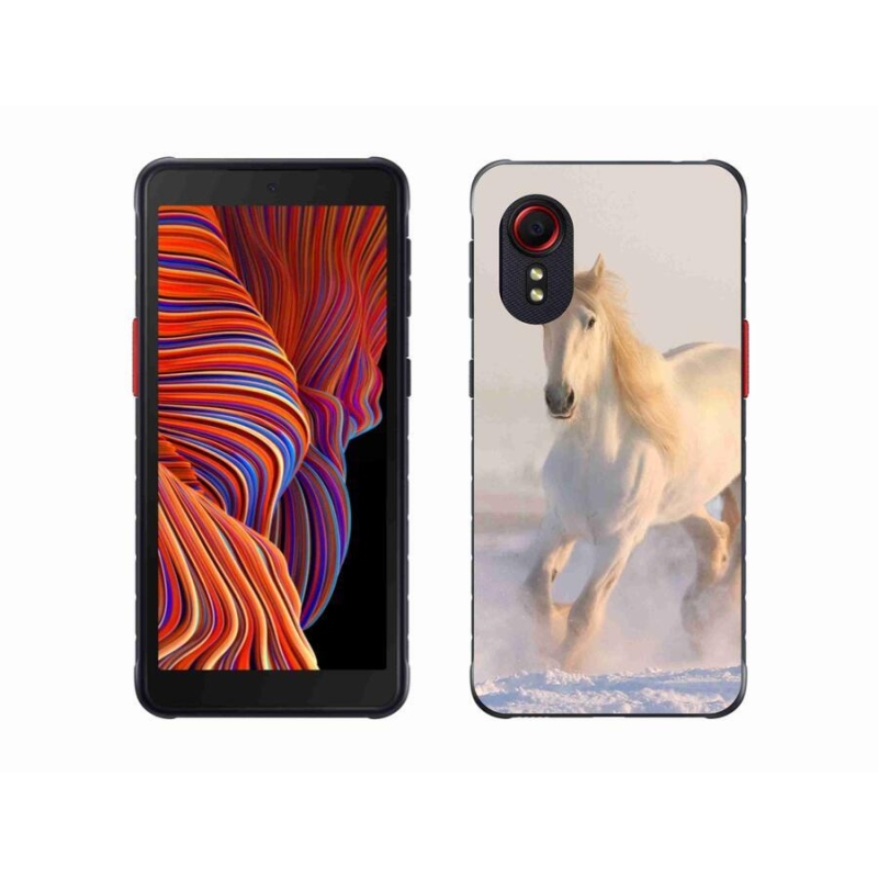 Gél tok mmCase mobiltelefonhoz Samsung Galaxy Xcover 5 - ló a hóban