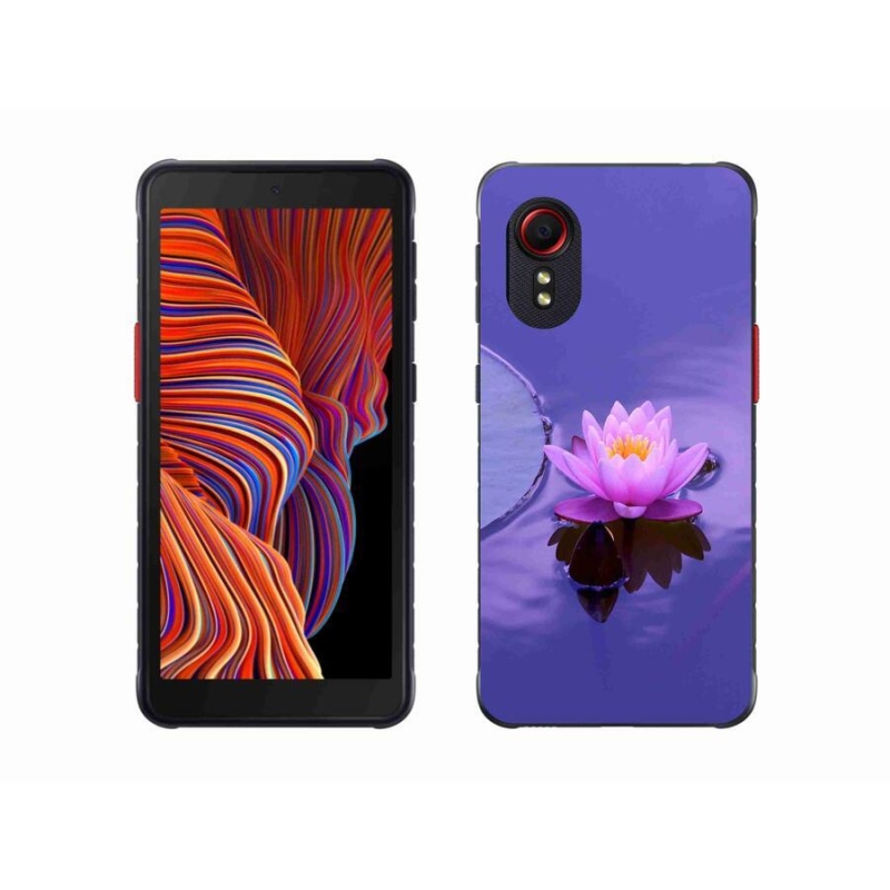Gél tok mmCase mobiltelefonhoz Samsung Galaxy Xcover 5 - virág a vízen