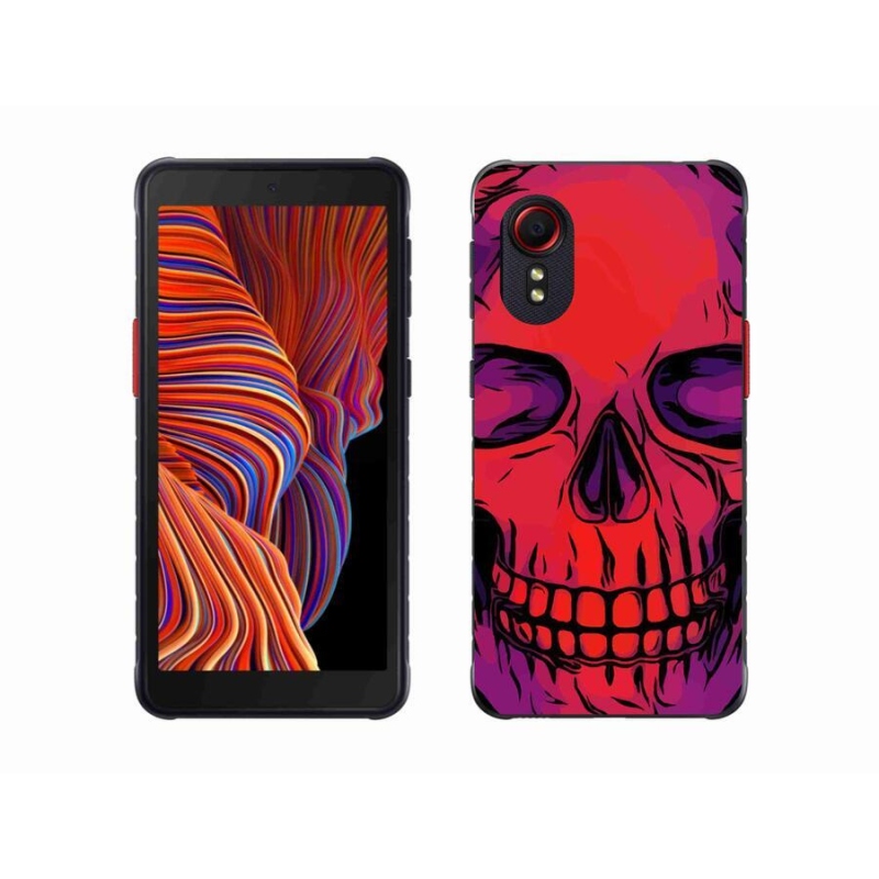Gél tok mmCase mobiltelefonhoz Samsung Galaxy Xcover 5 - koponya