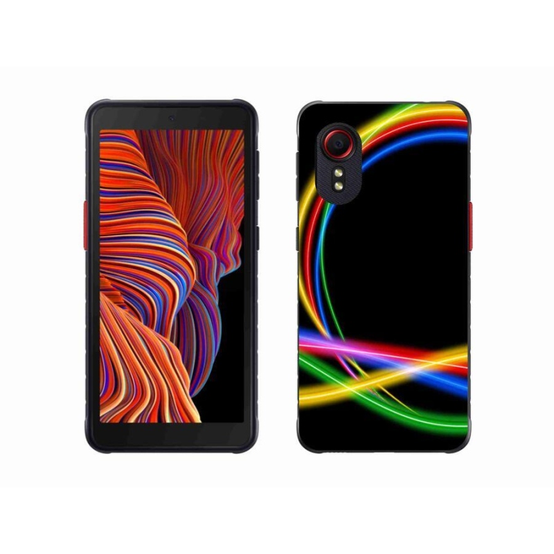 Gél tok mmCase Samsung Galaxy Xcover 5 készülékhez - neon körök