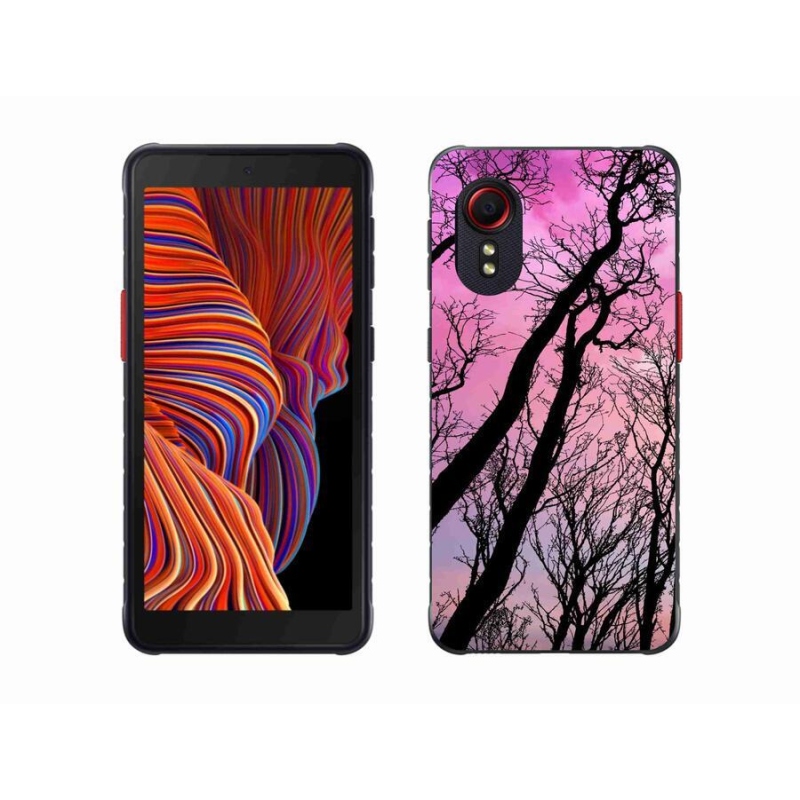 Gél tok mmCase mobiltelefonhoz Samsung Galaxy Xcover 5 - kidőlt fák