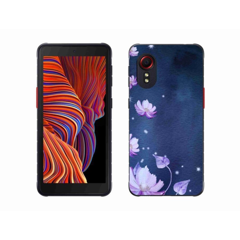 Gél tok mmCase mobiltelefonhoz Samsung Galaxy Xcover 5 - hulló virágok