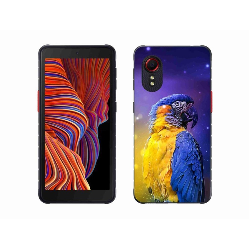 Gél tok mmCase a Samsung Galaxy Xcover 5 készülékhez - papagáj ara 1