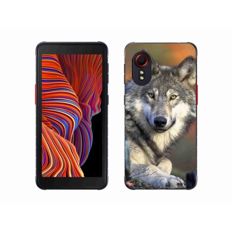 Gél tok mmCase mobiltelefonhoz Samsung Galaxy Xcover 5 - farkas