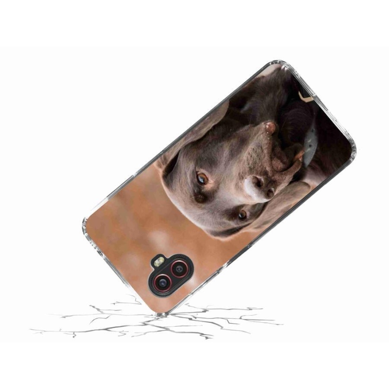 Gél tok mmCase Samsung Galaxy Xcover 6 Pro készülékhez - barna labrador