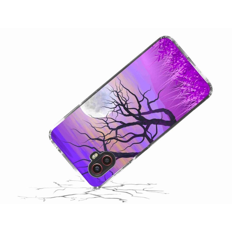 Gél tok mmCase mobiltelefonhoz Samsung Galaxy Xcover 6 Pro - karikatúra kidőlt fa