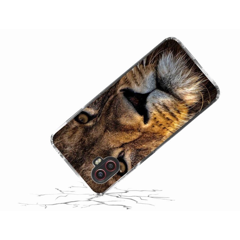 Gél tok mmCase a Samsung Galaxy Xcover 6 Pro készülékhez - oroszlán