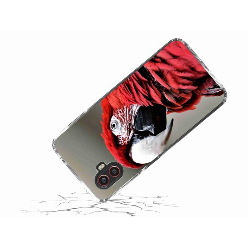 Gél tok mmCase a Samsung Galaxy Xcover 6 Pro készülékhez - papagáj ara piros