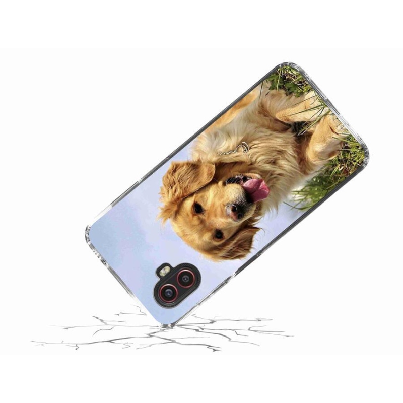 Gél tok mmCase mobiltelefonhoz Samsung Galaxy Xcover 6 Pro - arany retriever