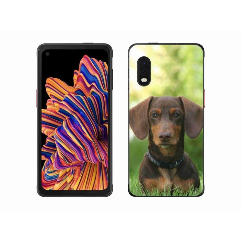 Gél tok mmCase a Samsung Galaxy Xcover Pro készülékhez - barna tacskó