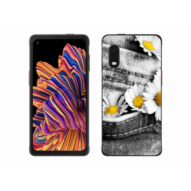 Gél tok mmCase mobiltelefonhoz Samsung Galaxy Xcover Pro - százszorszépek