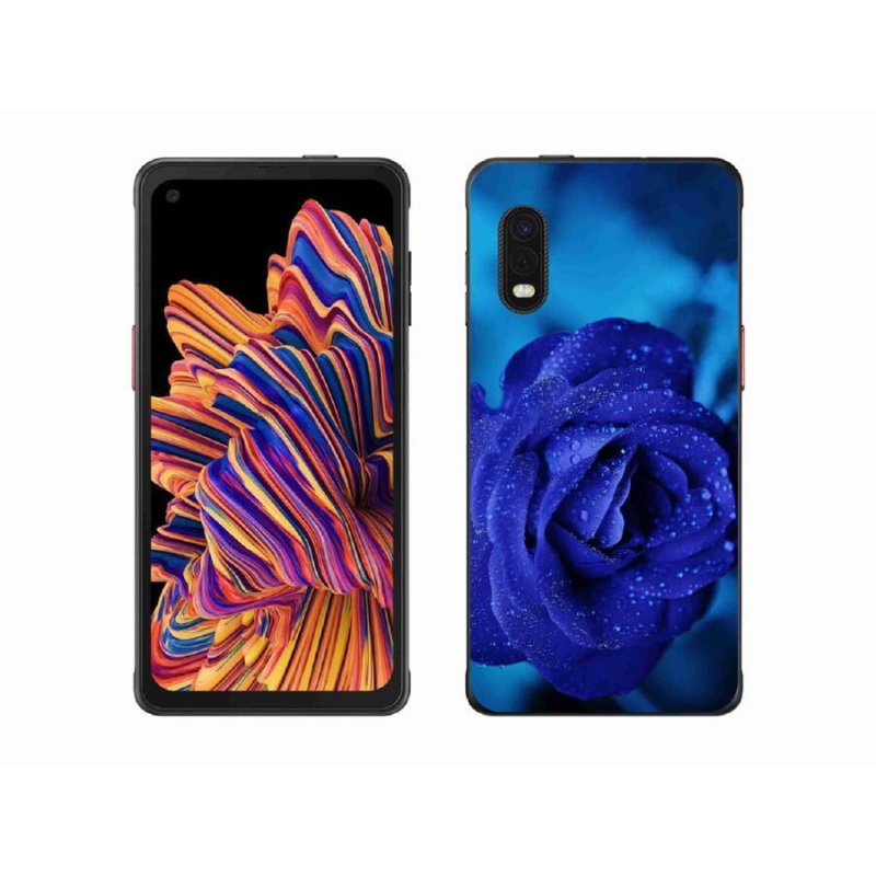 Gél tok mmCase Samsung Galaxy Xcover Pro készülékhez - kék rózsa