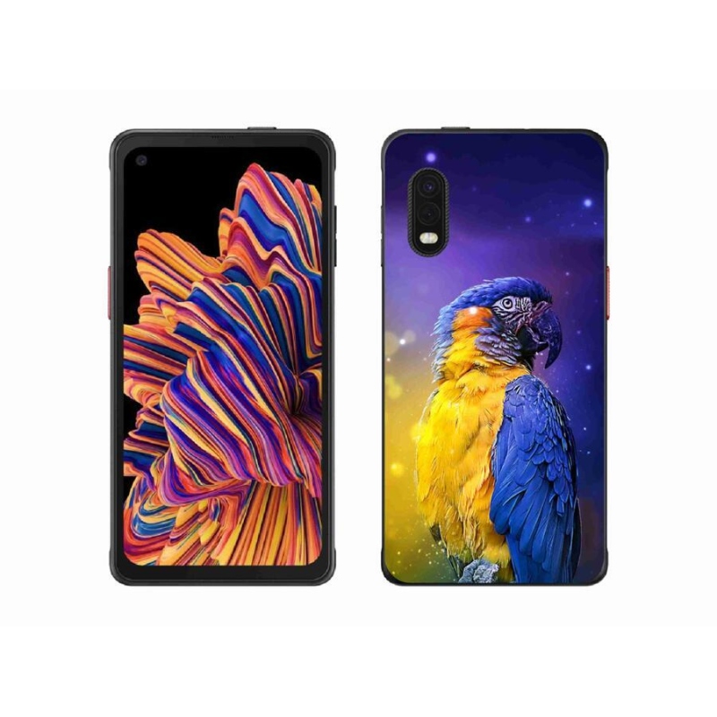 Gél tok mmCase a Samsung Galaxy Xcover Pro készülékhez - papagáj ara 1