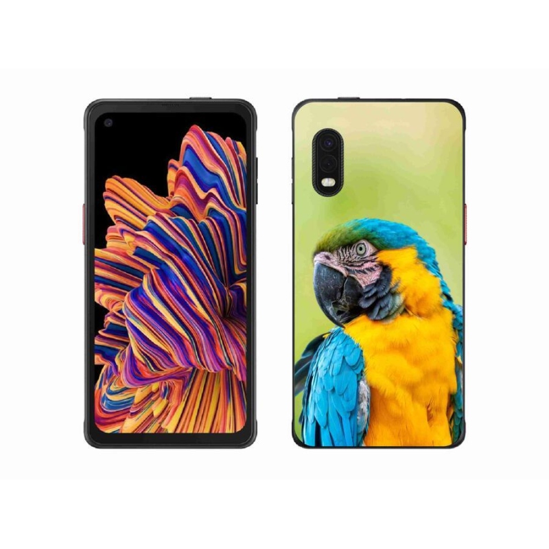 Gél tok mmCase a Samsung Galaxy Xcover Pro készülékhez - papagáj ara 2